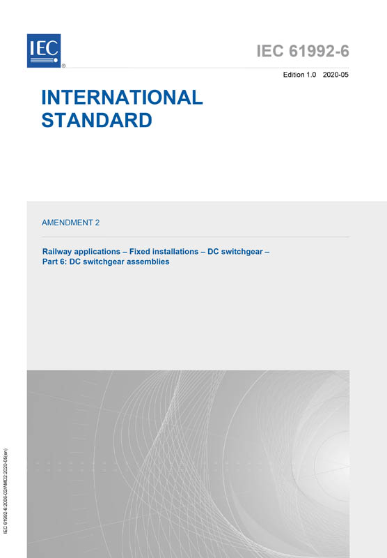 Cover IEC 61992-6:2006/AMD2:2020